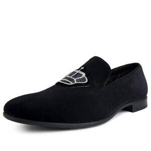 NEW AMALI men's crown loafer in black
